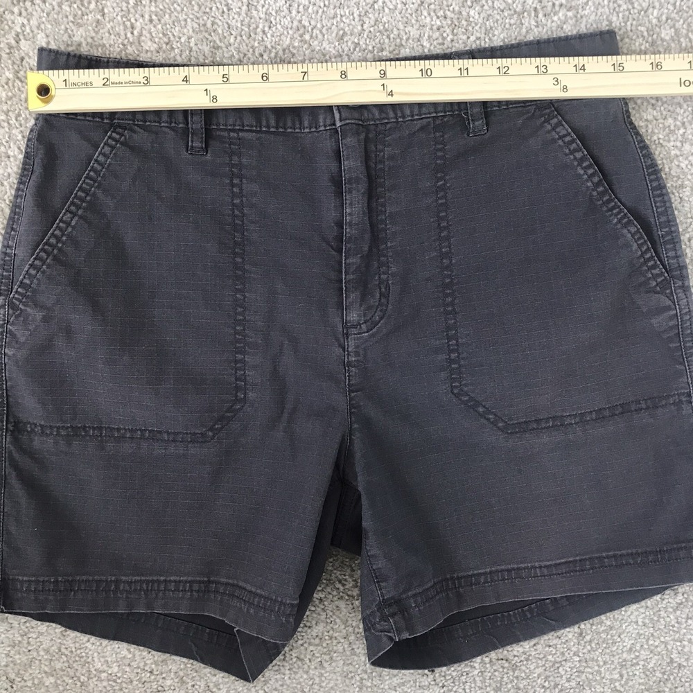 Eddie Bauer Shorts Women's 6 Gray Ripstop Specially Dyed Outdoor Hiking Casual - Picture 12 of 14